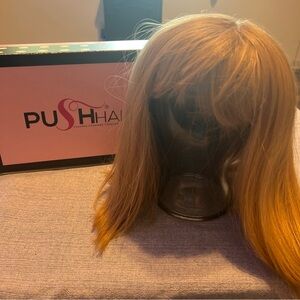 Push hair Women's Golden Blonde Wig (a2)